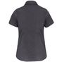 Kariban Chemise coton / élasthanne manches courtes femme zinc