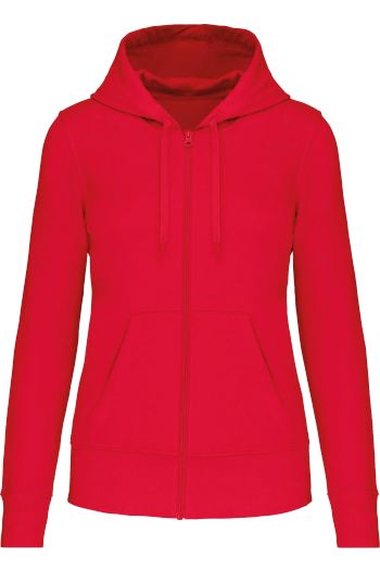 Image produit Sweat-shirt écoresponsable zippé à capuche femme