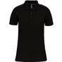 WK-Designed-To-Work Polo Day To Day contrasté manches courtes femme black/silver