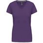 Kariban T-shirt col V manches courtes femme purple