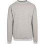 Build Your Brand College Sweat Crew heather_grey/white