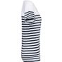 Kariban T-shirt marin col rond Bio femme white/navy_stripe