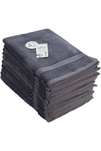Serviette d'invité en bambou naturel - Dark Grey