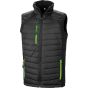 Result Compass Padded Softshell Gilet black/lime