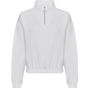 AWDis Just Hoods Women's cropped 1/4 zip Sweat arctic_white