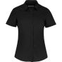 Kustom Kit Poplin Shirt Short Sleeve Black