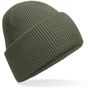 Beechfield Bonnet classique à large revers et pinces invisibles olive_green