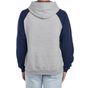 Jerzees Nublend® colour-block raglan hooded sweatshirt oxford/j_navy