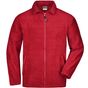 James&Nicholson Full-Zip Fleece red