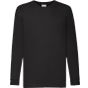 fruit of the loom Kids valueweight long sleeve T black
