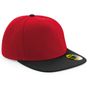 Beechfield Casquette snapback à visière plate originale classic_red/black