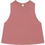 Bella Women's racerback cropped tank heather_mauve