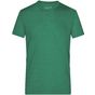 James&Nicholson Men's Heather T-Shirt - green_melange - L