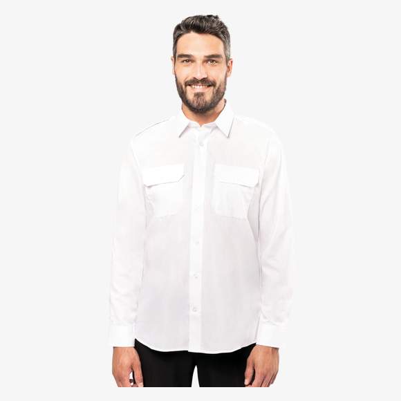 Chemise pilote manches longues homme kariban