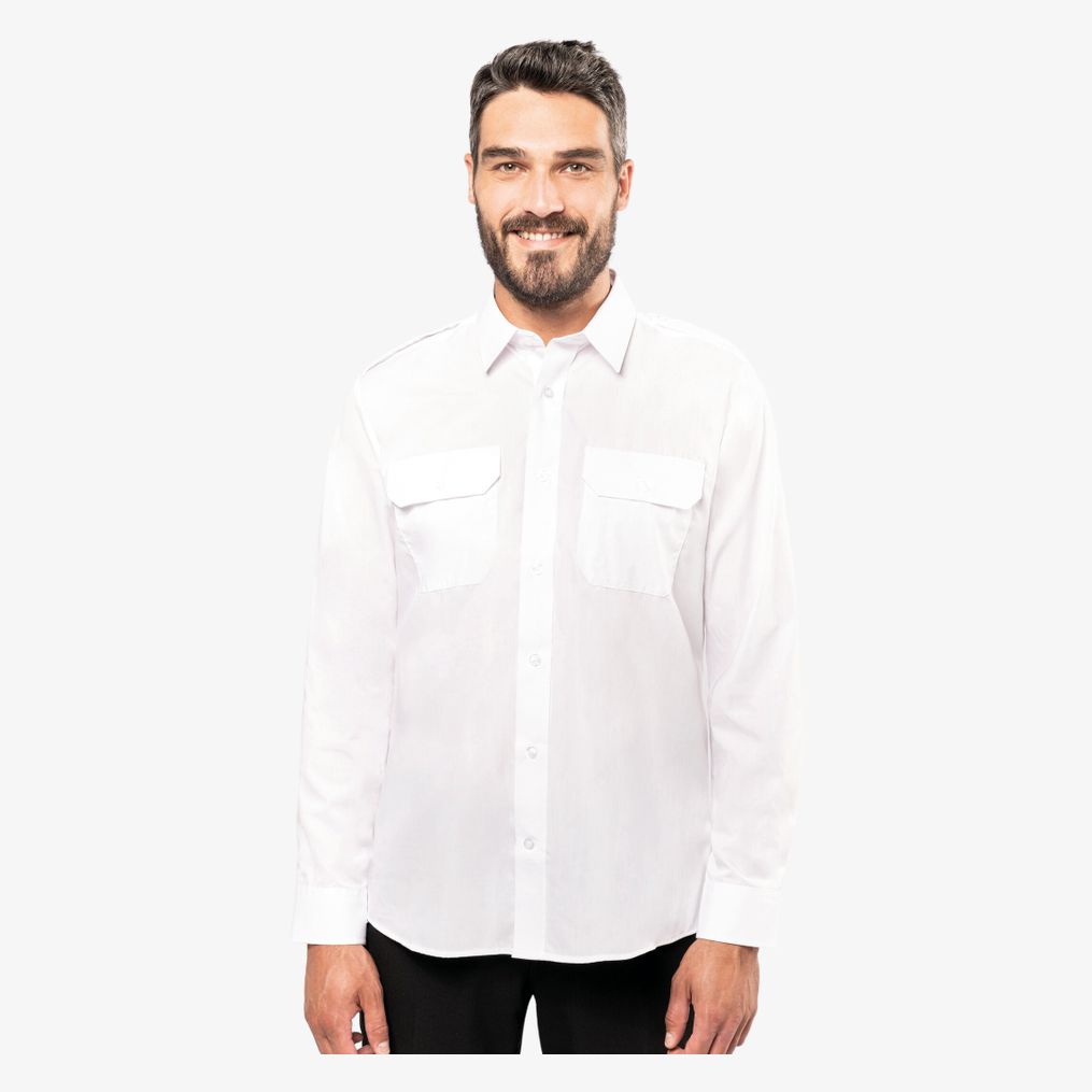 Chemise pilote manches longues homme kariban