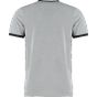 Kustom Kit Fashion Fit Ringer Tee Light grey marl / Black