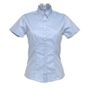 kustom kit Ladies Corporate Oxford Blouse light_blue