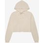 Bella Women's cropped fleece hoodie heather_dust