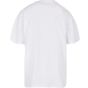 Build Your Brand Oversized Mock Neck Tee white