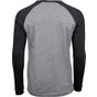 tee jays Baseball long sleeve tee heather/black