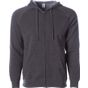Independent Unisex Midweight Special Blend Raglan Zip Hood carbon