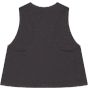 Bella Women's racerback cropped tank dark_grey_heather