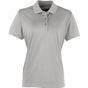 Premier Polo piqué Coolchecker® pour femme silver