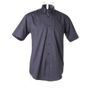 kustom kit Corporate Oxford Shirt charcoal
