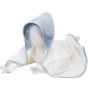 A&R Serviette à capuche pour bébé Babiezz® White / Light blue / Light blue