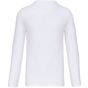 kariban T-shirt col rond manches longues homme white