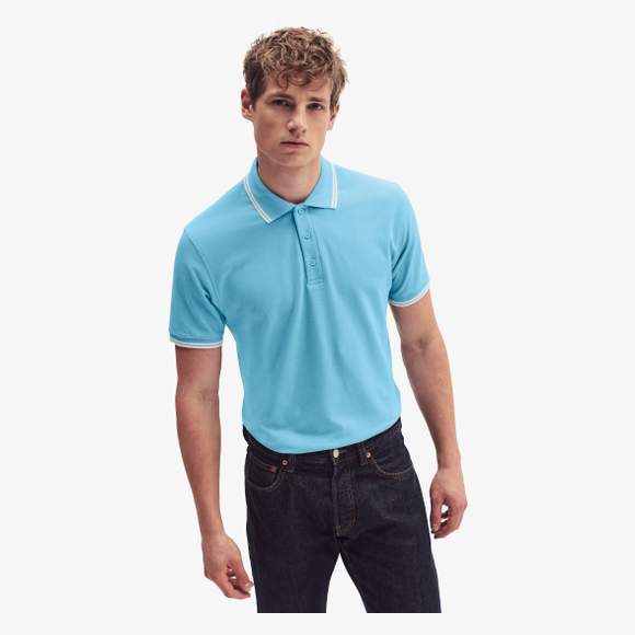 Tipped Polo fruit of the loom