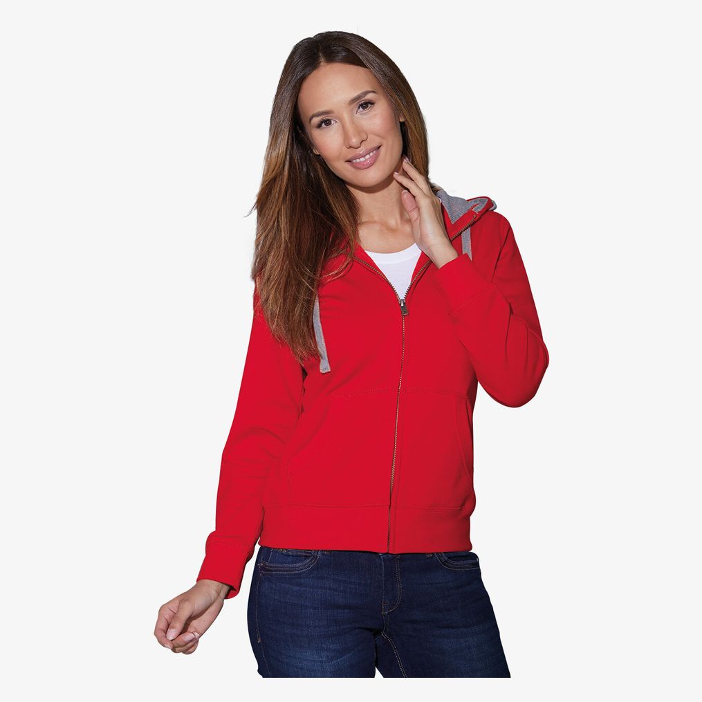 Ladies' Lifestyle Zip-Hoody James&Nicholson