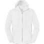 fruit of the loom Iconic Premium Hooded Sweat Jacket white