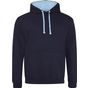 AWDis Just Hoods Varsity Hoodie new_french_navy/sky_blue