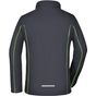 James&Nicholson Ladies´ Zip-Off Softshell Jacket iron_grey/green