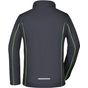 James&Nicholson Ladies´ Zip-Off Softshell Jacket iron_grey/green