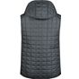 James&Nicholson Men´s Knitted Hybrid Vest grey_melange/anthracite_melange