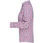 James&Nicholson Ladies´ Checked Blouse navy/red/navy/white