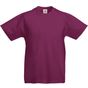 fruit of the loom Original T Kids bordeaux