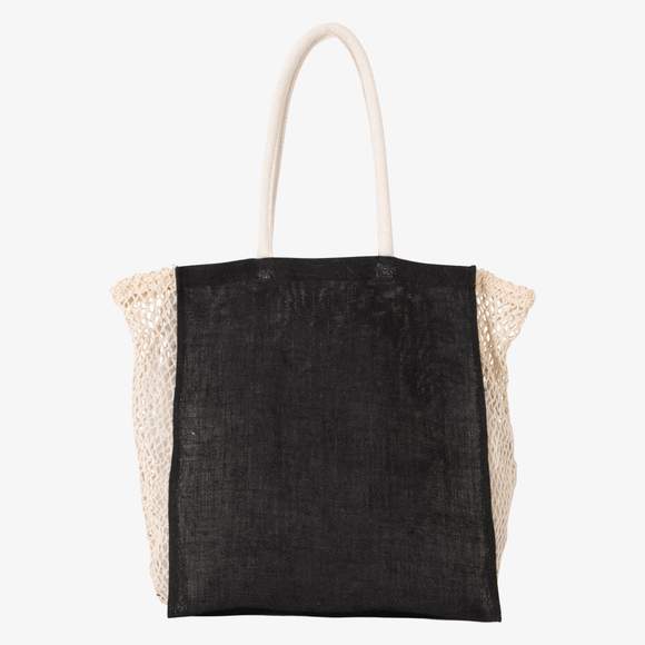 Sac shopping avec soufflet en filet kimood