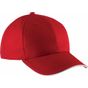 K-up Casquette avec sandwich contrasté - 6 panneaux red/white