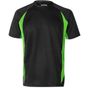 Velilla Tee-shirt technique bicolore black/lime