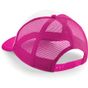 Beechfield Casquette américaine vintage junior fuchsia/white
