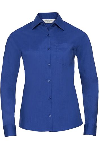 Image produit Chemise en Popeline Polyester/Coton classique manches longues femme