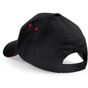 Beechfield Casquette Ultimate 5 panneaux à visière sandwich black/classic_red