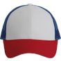 K-up Casquette Trucker - 6 panneaux white/red/royal_blue