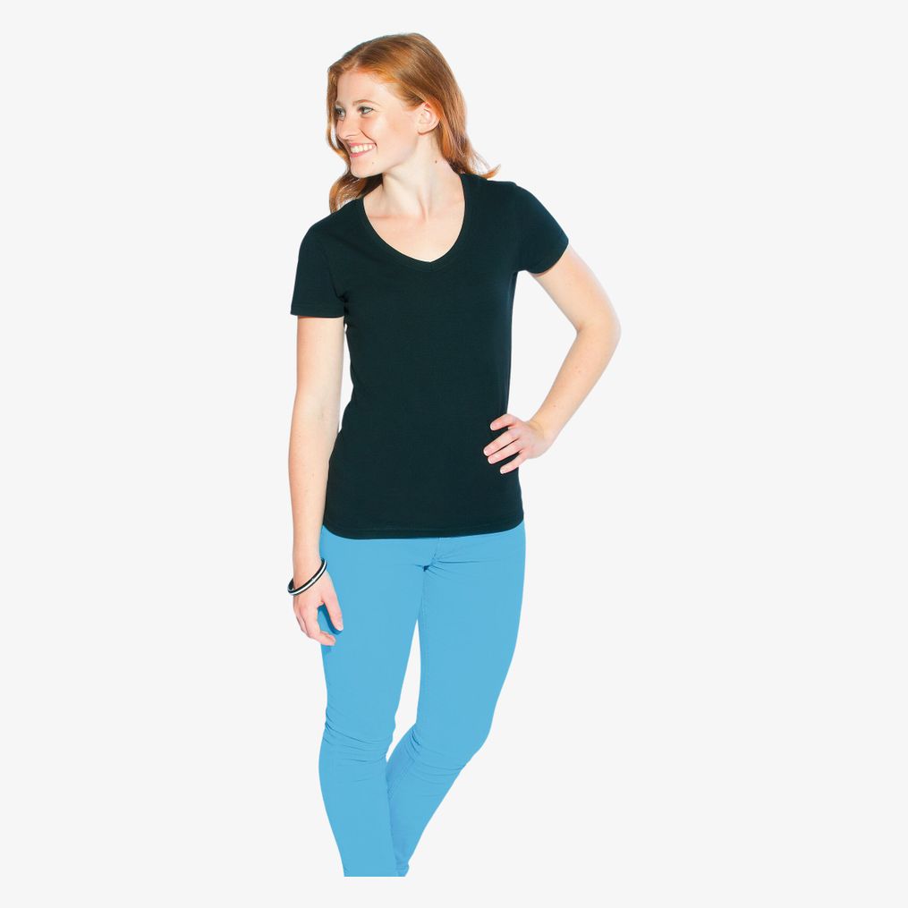 Women´s Slim Fit V-Neck-T Promodoro