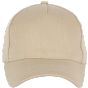 K-up Casquette en coton et polyester recyclés K-loop tracking - 5 panneaux beige