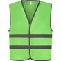 Yoko Gilet avec bordures et bandes réfléchissantes lime