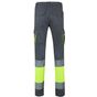 Velilla Pantalon multipoches bicolore haute visibilité grey/fluo_yellow